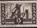 Germany 1952 Saar 15 F Black Scott 240